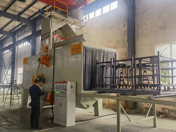 安徽芜湖-货架通过式抛丸清理机